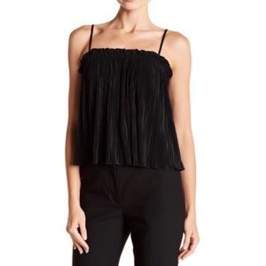 MADEWELL Nicole Pleated Ruffle Tank